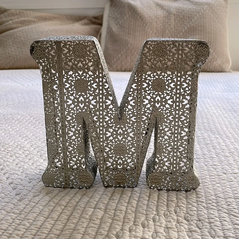 “M” Sign Tabletop Home Decor - Picture 1 of 4